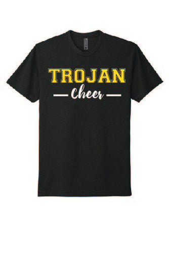 Next Level Apparel® Adult CVC Tee   Trojan logo (Black)