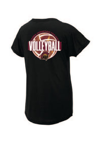 District Made Womens V-Neck- LOGO ON THE BACK