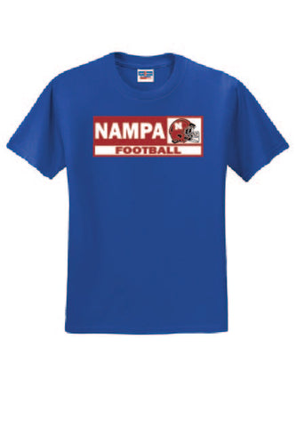 50/50 Gray T-shirt (Royal)