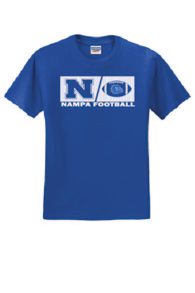 50/50 Gray T-shirt Bulldog logo Royal