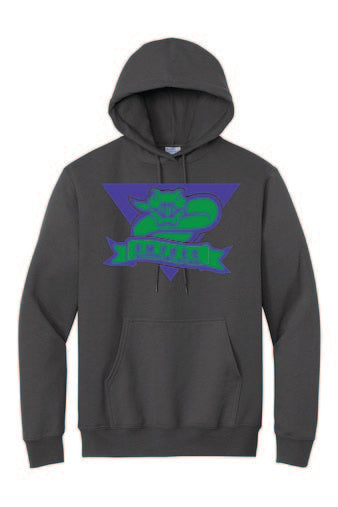Port & Company® Performance Fleece Pullover Hooded Sweatshirt (Charcoal)