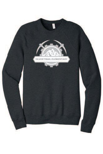 BELLA+CANVAS ® Unisex Sponge Fleece Raglan Sweatshirt (Charcoal Heather)
