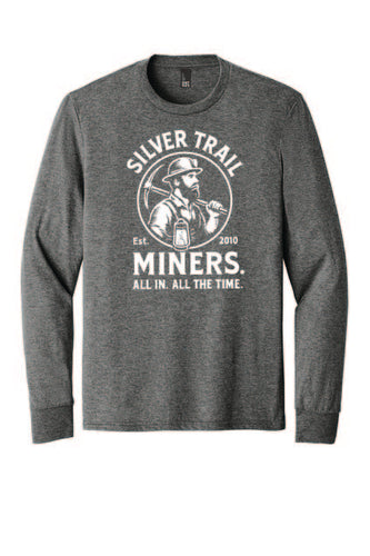 District® Perfect Tri® Long Sleeve Tee Black Gray