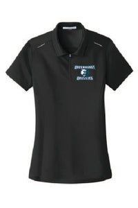 Embroidered- Port Authority® Ladies Pinpoint Mesh Zip Polo