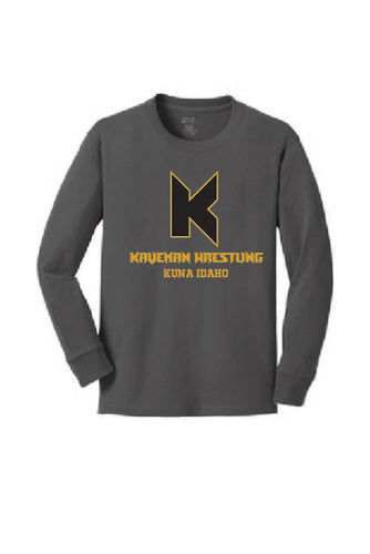 50/50 Long Sleeve T-shirt Charcoal