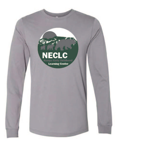 BELLA + CANVAS - Unisex Heather CVC Long Sleeve Tee (Heather stone)