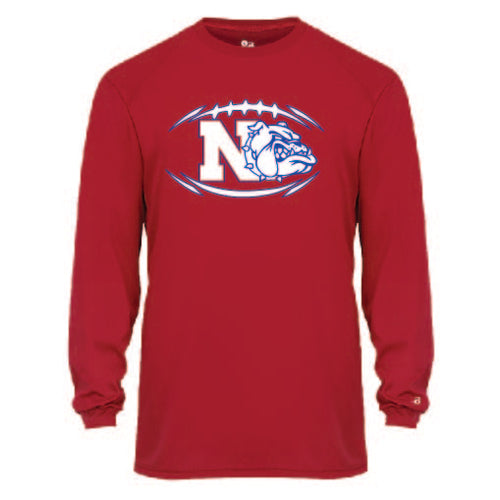 Badger B-CORE L/S TEE Red