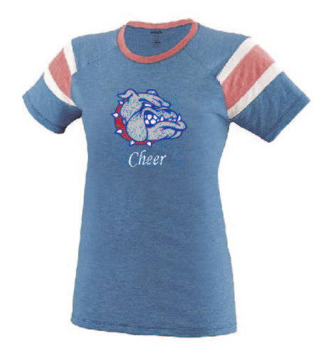 AUGUSTA SPORTSWEAR LADIES FANATIC TEE (distressed vintage look)