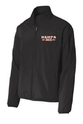 100% Poly full zip wind breaker